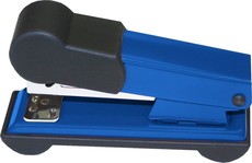 Bantex Metal Small Half Strip Home Stapler - Cobalt Blue