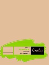 Croxley JD113 20 Page A6 Feint Soft Cover Book (25 Pack)