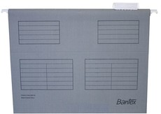 Bantex Suspension File A4 Retail Pack - Grey (Pack of 10)