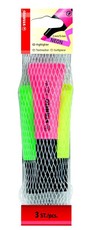 Stabilo Neon Highlighters 3 Pack (Yellow, Green, Pink)