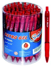 Scripto Retro Red 0.7mm Gel Pen - Pack of 50