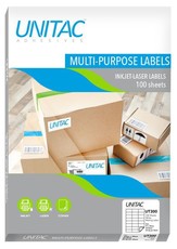 Unitac: Inkjet-Laser Multi-Purpose Labels UT300- 24 Up