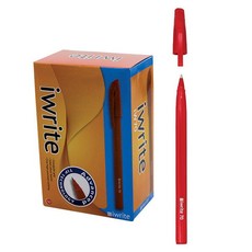 iWrite Ballpoint Pens Box of 50 - Red