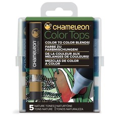 Chameleon Pens Colour Tops Set 5 - Nature Tones