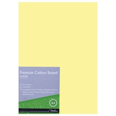 Treeline Yellow A4 Pastel 160gsm Project Board - 100's