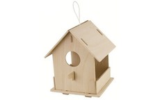 Robotime Bird House with Paints- Open