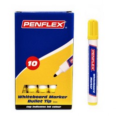 Penflex WB15 Whiteboard Markers Box-10 Yellow