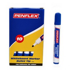 Penflex WB15 Whiteboard Markers Box-10 Dark Blue