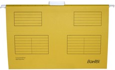 Bantex Suspension File Foolscap - Yellow (Pack of 25)