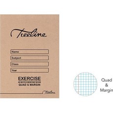 Treeline A5 Exercise Books 80 pg Quad & Margin (Pack of 20)