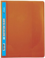Butterfly: Quotation Folders Pvc 180 - A4 - Orange (pack of 5)
