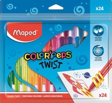 MAPED Color Peps Retractable wax Crayons 24pk