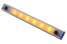Lumeno - 12 LED Dual White And Red Light - Silver