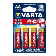 Varta - Max Tech AA Batteries - Bli 4