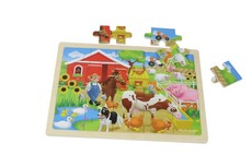 MasterKidz 20-Piece Jigsaw Puzzle: Farm