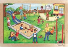 Beleduc Germany Frame Puzzle: Kindergarten