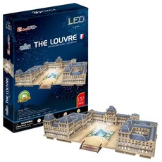 Cubic Fun The Louvre with LED Unit France - 137 Piece