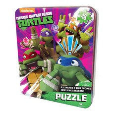 Teenage Mutant Ninja Turtle Puzzle In Tin - 48 Piece