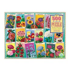 eeBoo Rectangular Family Puzzle - Planting a Garden (500 Piece)