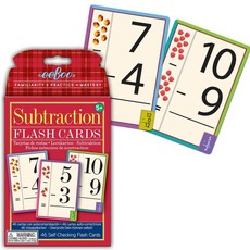 eeBoo Educational Flash Cards - Subtraction