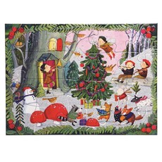 eeBoo Children's Puzzle - Christmas in the Woods (20 Piece)