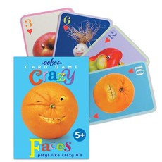 eeBoo Crazy Faces Card Game