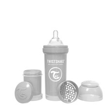 Twistshake Anti-Colic Bottle - Pastel Grey (260ml)