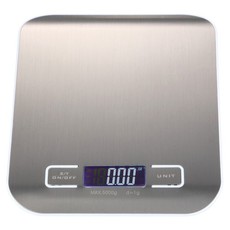 Digital Kitchen Scale in Brushed Chrome
