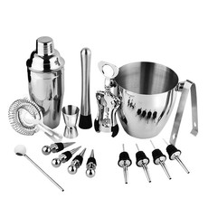 16 in 1 Stainless Steel Cocktail Shaker Set