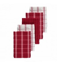 Tea Towels Pack of 5 - Red