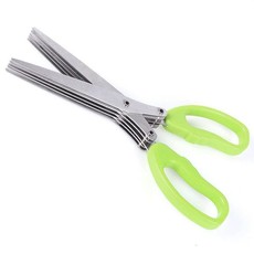 5 Blade Herb Cutting Scissors with Silicone Handle