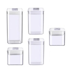 5 piece Airtight Food Container/Canister Set