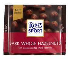 Ritter Sport Dark Hazelnuts 100g (Box of 10)