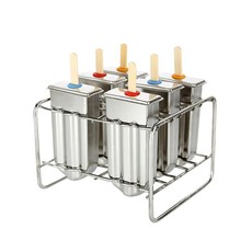 Stainless Steel Ice Lolly Popsicle Molds Kit
