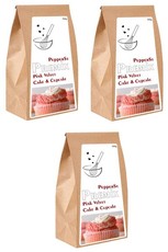 Pepper St. Bulk Pack of 3 - Pink Velvet Cake & Cupcake Premix - 500g