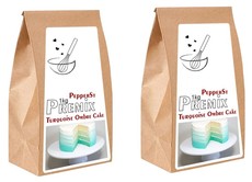 Pepper St. Bulk Pack of 2 - Turquoise Ombre Cake Premix - 1kg