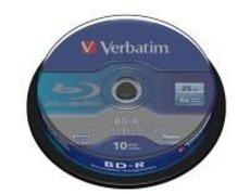 Verbatim Blu-ay (BD-R SL) 25GB Disc - 10 Pack Spindle