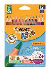 BIC Kids Evolution Triangle 12 Colour Pencils