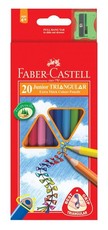 Faber-Castell Junior Triangular Colour Pencils (Pack of 20)