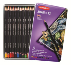 Derwent Studio Pencils - Tin of 12