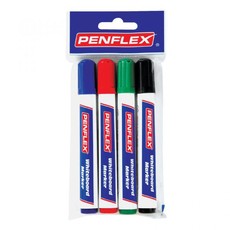 Penflex WB15 Whiteboard Markers Wallet-4 Assorted