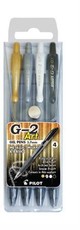 Pilot G2 0.7mm Art Gel Pens - Wallet of 4 Colours