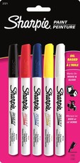 Sharpie Oil Based Fine Point Paint Markers - 5 Assorted