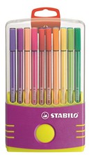 Stabilo Pen 68 1.0mm Fibre Tip Pens ColorParade (Lilac Plastic Box of 20)