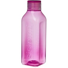 Sistema - 725ml Medium Square Bottle - Pink