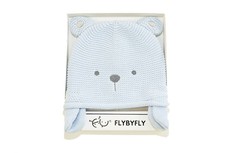 FlyByFly Bear Baby Hat - Blue