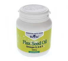 Revite Flax Seed Oil 1000Mg Softgel Capsules - 90's