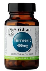 Viridian Organic Turmeric 400mg Vegetarian Capsules (30)