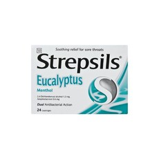 Strepsils Lozenges - Eucalyptus Menthol - 24s