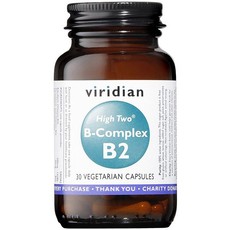 Viridian HIGH TWO Vitamin B2 with B - Complex Vegetarian Capsules
